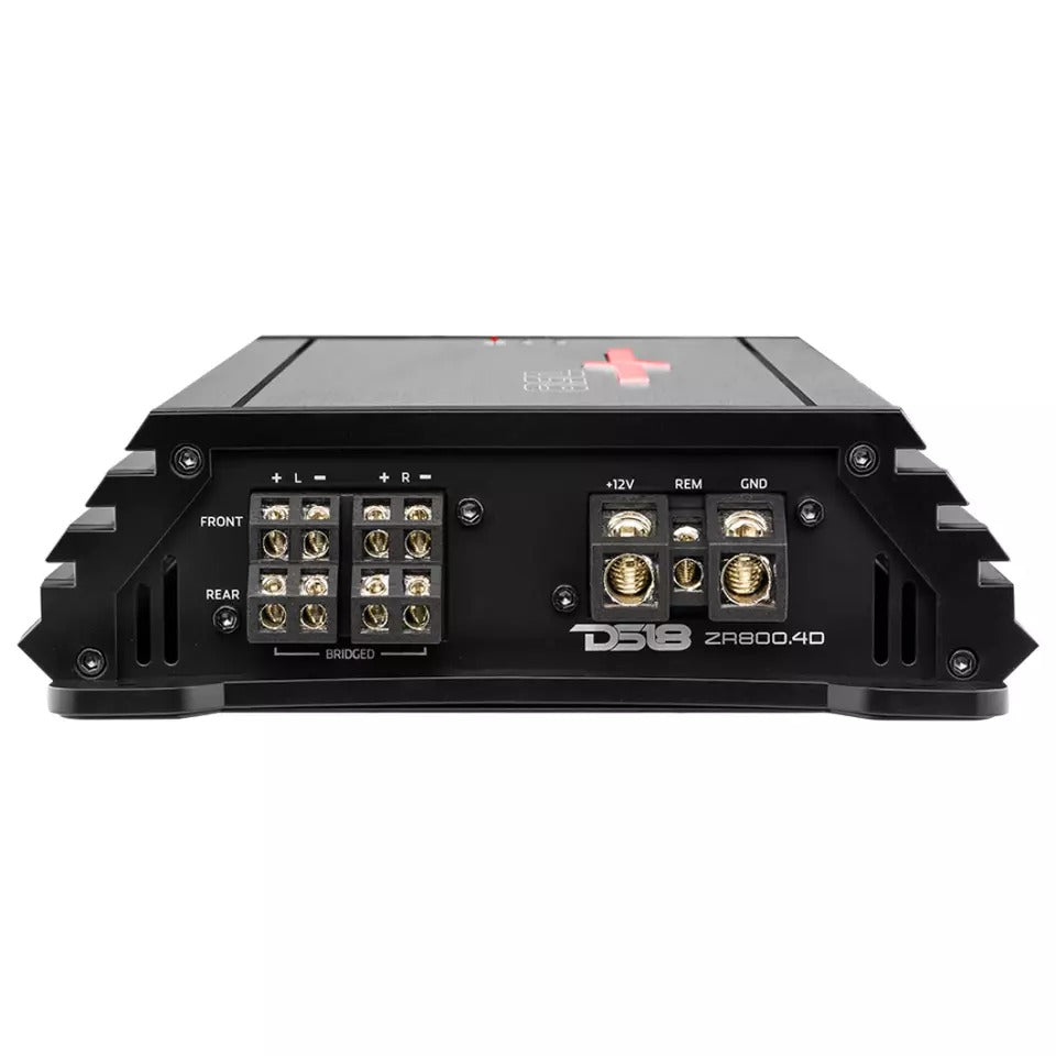 DS18 ZR800.4D 3600W Max 4-Channel Class-D Full-Range Car Audio Amplifier