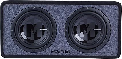 Memphis Audio PRXE12D1 Dual 12” Power Reference Series Loaded Enclosure 1-Ohm