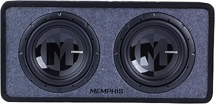 Memphis Audio PRXE12D2 Dual 12” Power Reference Series Loaded Enclosure 2-Ohm