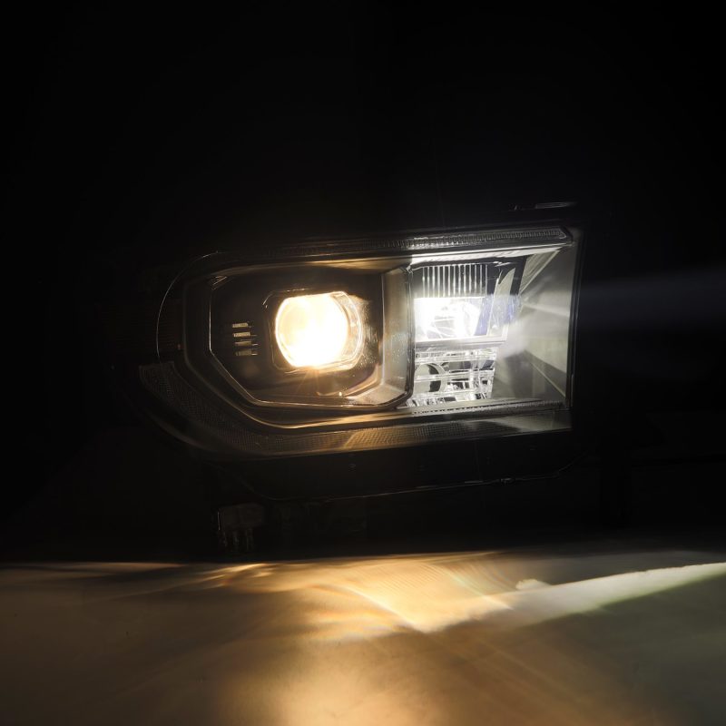AlphaRex 07-13 Toyota Tundra/08-17 Toyota Sequoia MK II LUXX-Series LED Projector Headlights Black (With Level Adjuster)