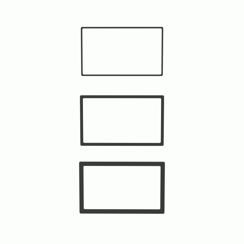 Metra 89-50-0900 Universal Trim Rings for Double-Din - 3 pack