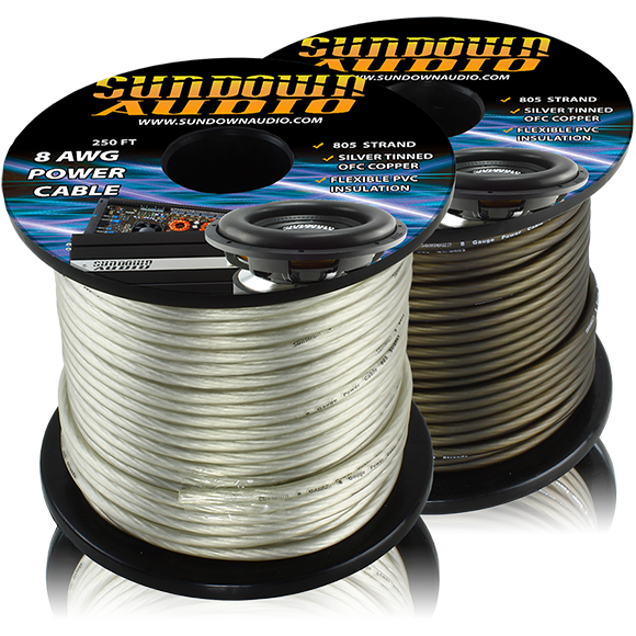 Sundown Audio 8 AWG Power Cable (250FT)