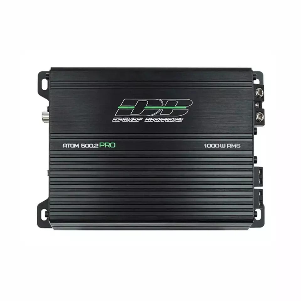 Deaf Bonce ATOM-500.2 PRO 2-Channel 500W x 2 @ 1-Ohm Class-D Car Audio Amplifier
