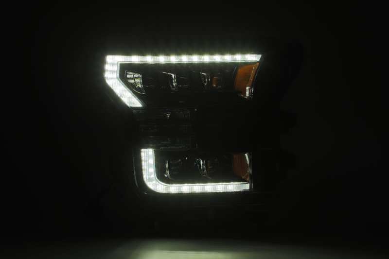 AlphaRex 15-17 Ford F150 / 17-20 F150 Raptor NOVA-Series LED Projector Headlights Alpha-Black
