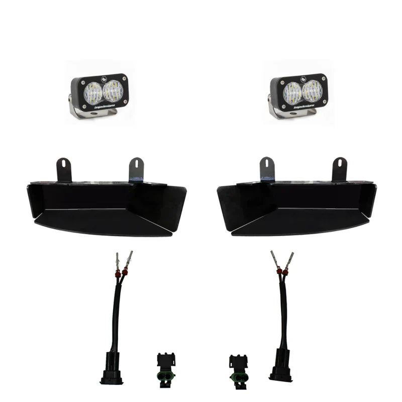 Baja Designs RAM 2500/3500 Pocket Fog Light Kit, S2 Sport (White, 2019+)