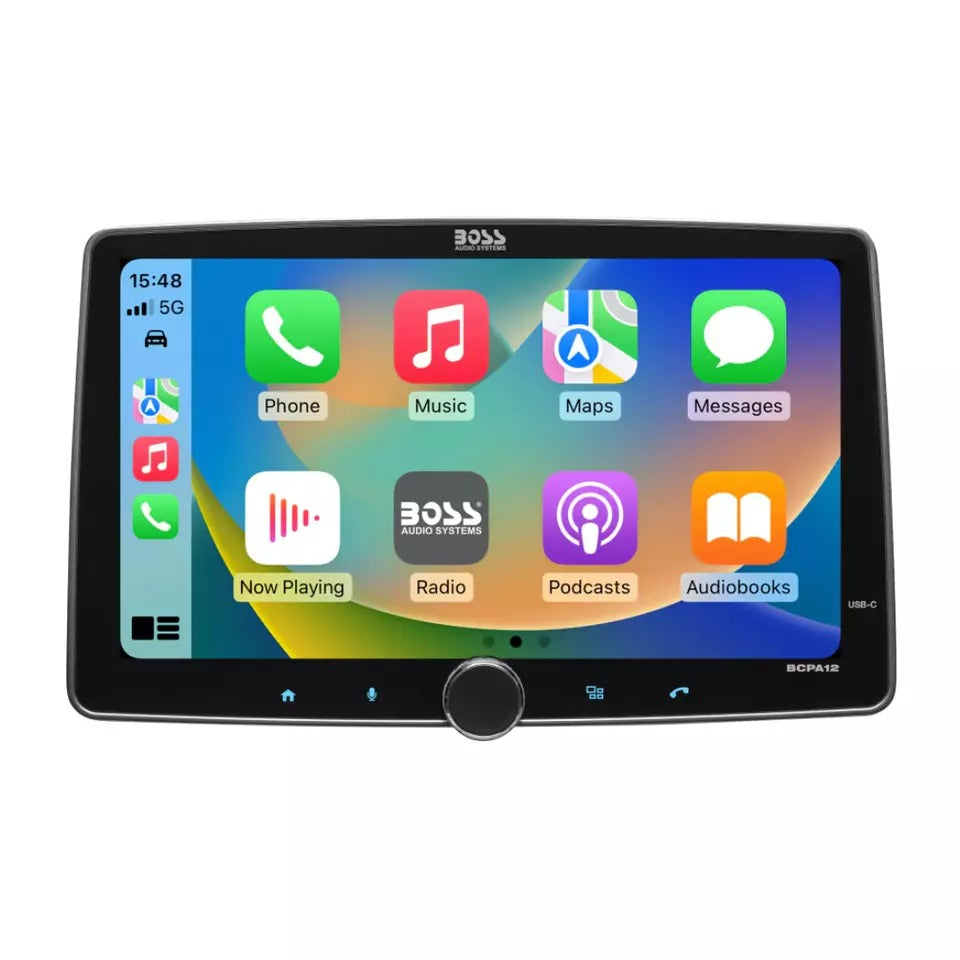 Boss BCPA12 1-DIN Bluetooth Digital Multimedia Receiver w/ 12