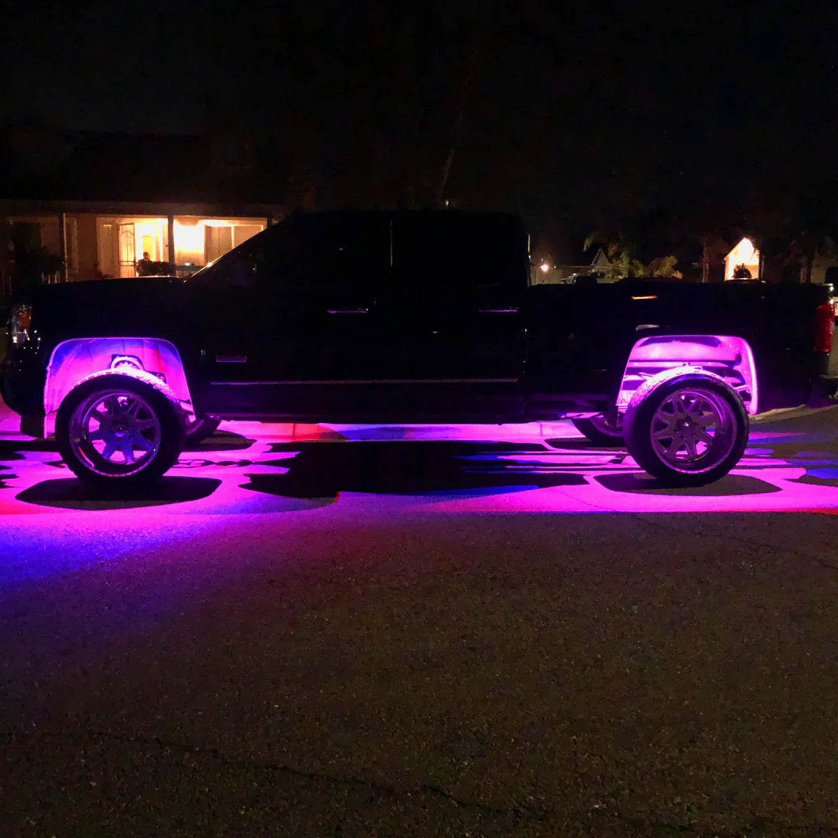8 Pod Bluetooth Underglow RGB LED Rock Lights Kit with Universal Harness