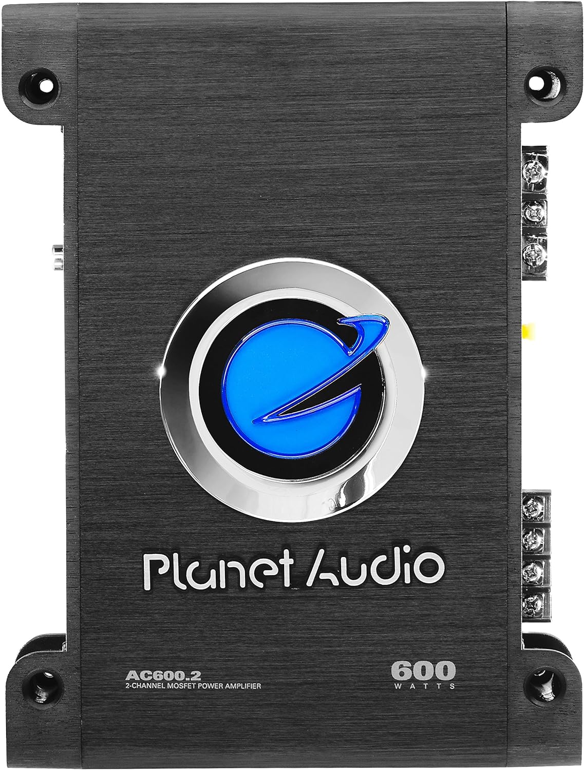 Planet Audio AC600.2 2 Channel Car Amplifier - 600 High Output, Full Range, Class A/B, 2 - 4 Ohm Stable, Mosfet Power Supply, Bridgeable