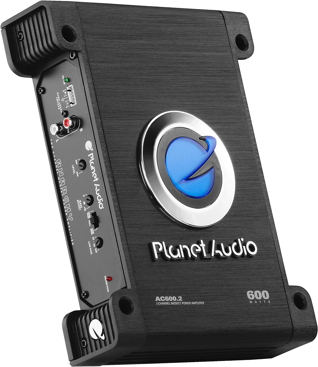 Planet Audio AC600.2 2 Channel Car Amplifier - 600 High Output, Full Range, Class A/B, 2 - 4 Ohm Stable, Mosfet Power Supply, Bridgeable