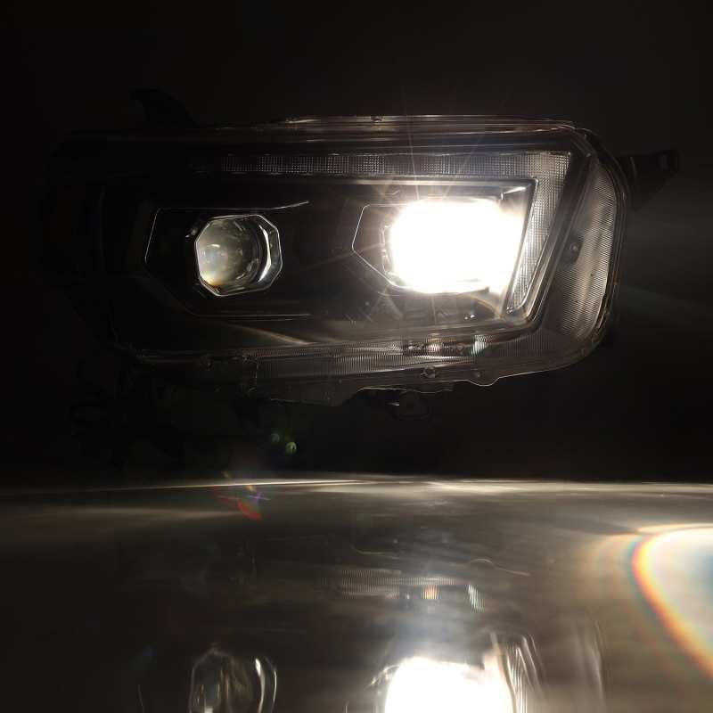AlphaRex 10-13 Toyota 4Runner PRO-Series Halogen Projector Headlights Black