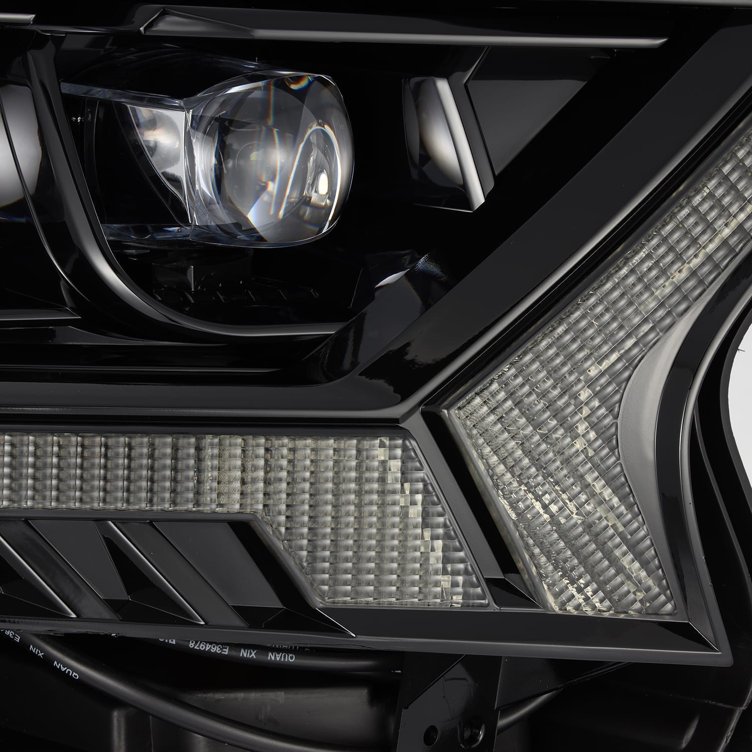 AlphaRex 19-22 Ford Ranger NOVA-Series LED Projector Headlights Alpha-Black