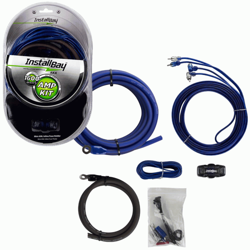 AK4 4 GA Value AMP Kit Complete 1600w - each