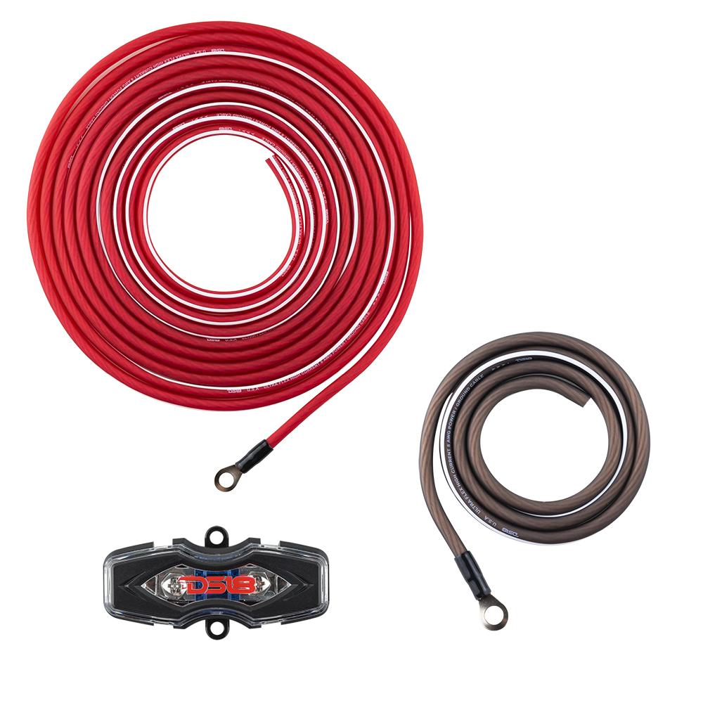 8-GA Amplifier Installation Kit -Red