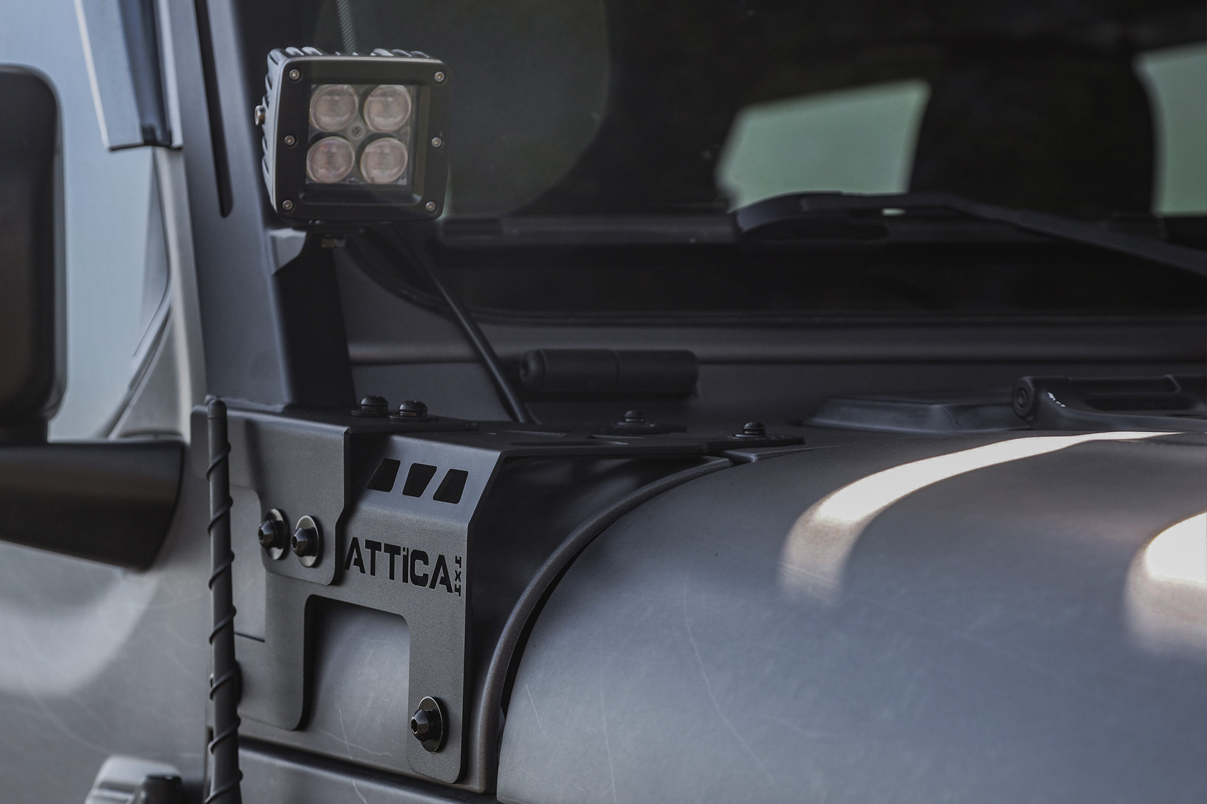 Attica 4x4 2018-2024 Jeep Wrangler JL Frontier Series Light Mount Brackets