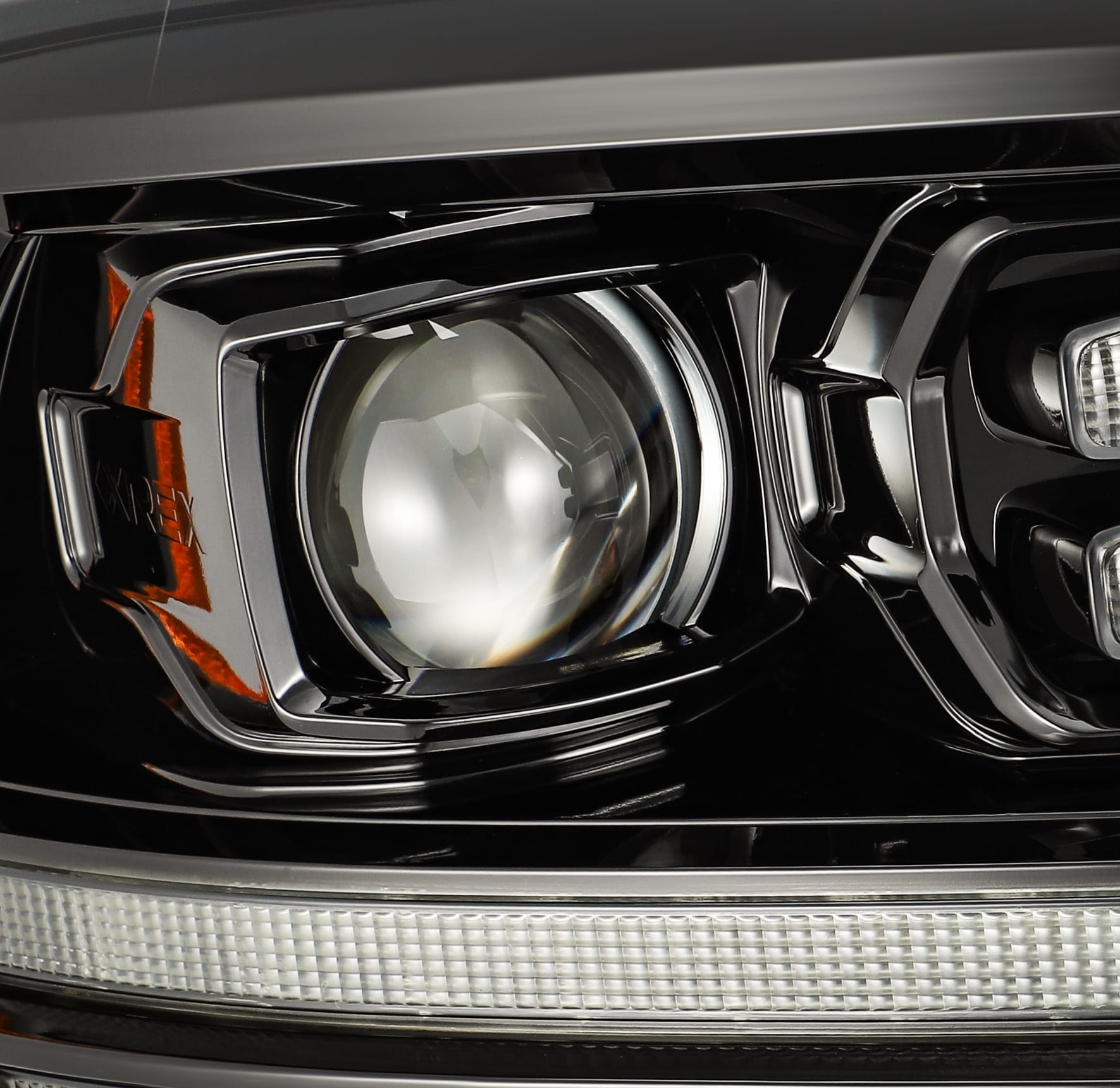 AlphaRex 09-18 Ram Truck LUXX-Series (5th Gen 2500 Style) LED Projector Headlights Alpha-Black