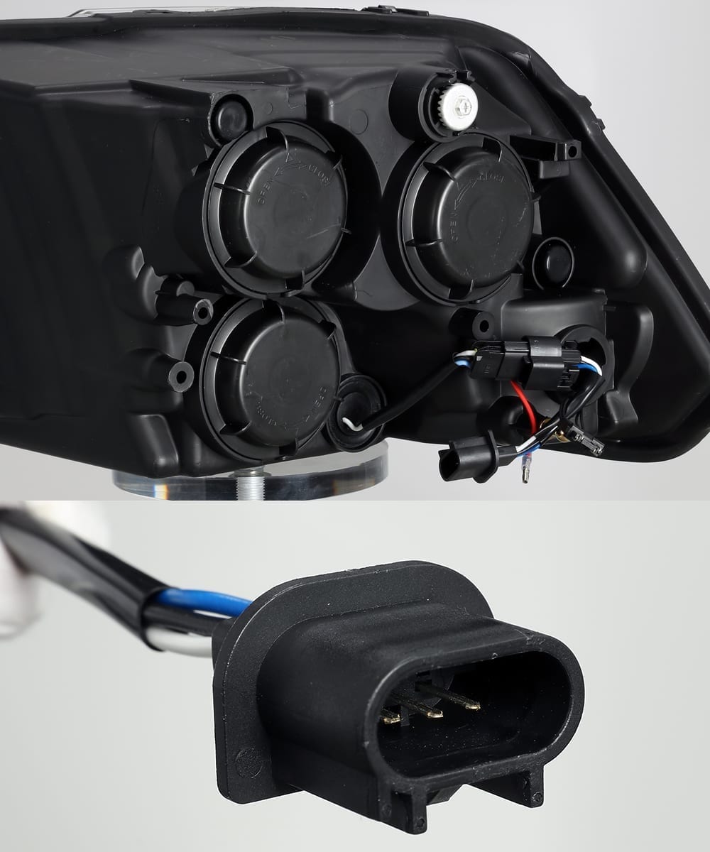 AlphaRex 09-18 Ram Truck LUXX-Series LED Projector Headlights Alpha-Black