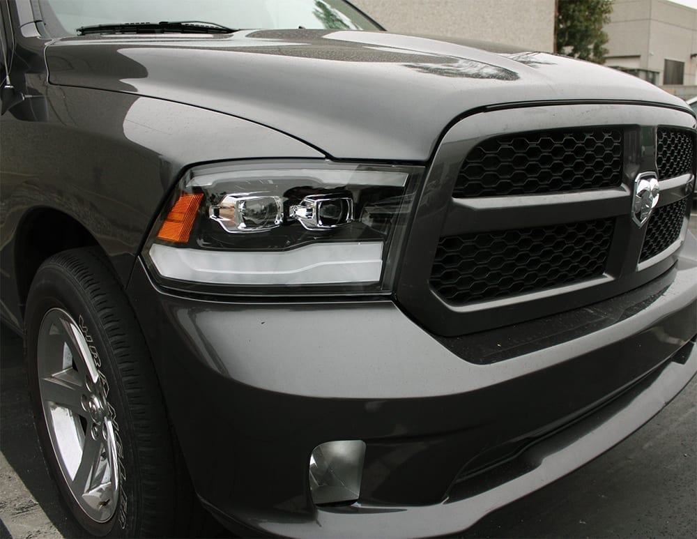 AlphaRex 09-18 Ram Truck LUXX-Series LED Projector Headlights Black