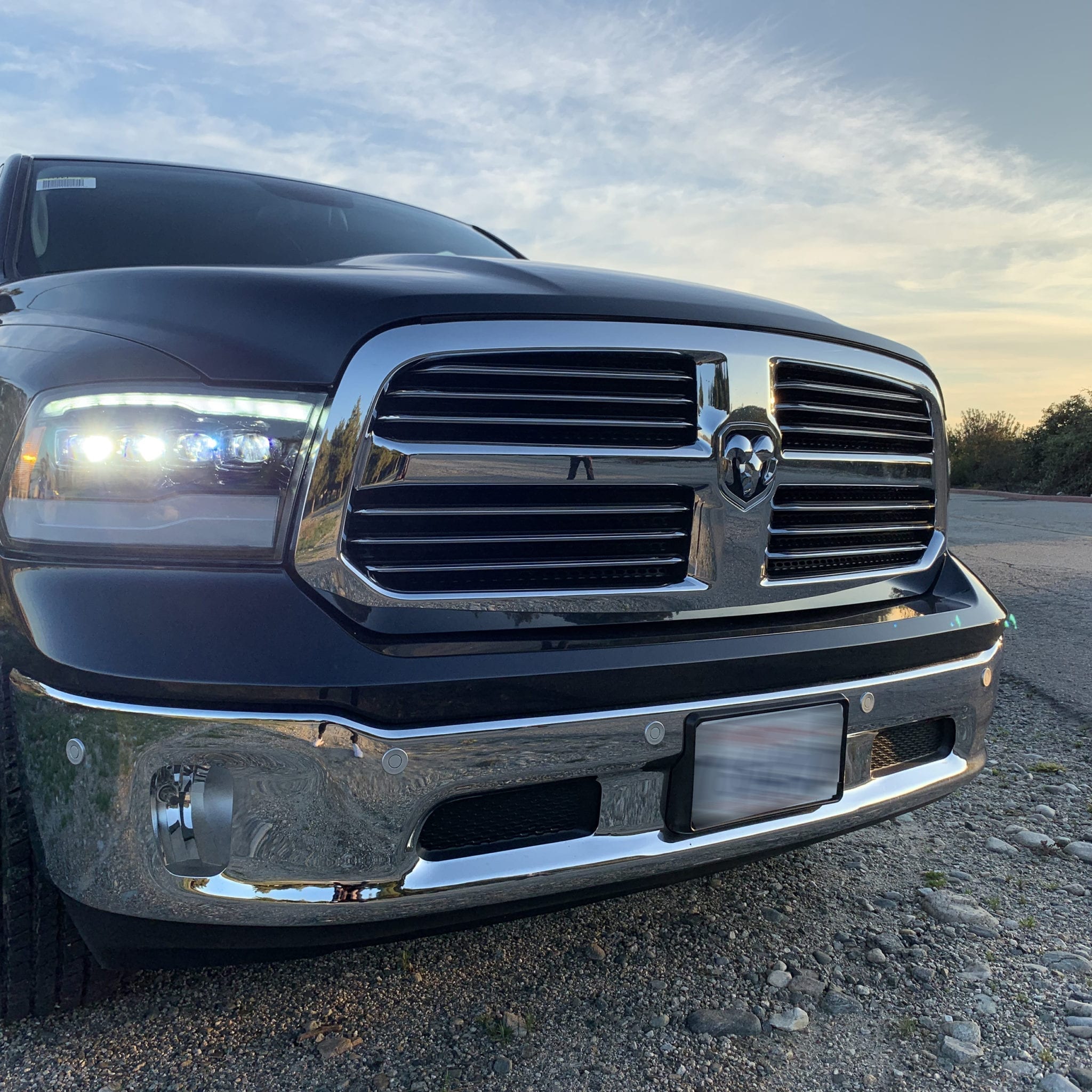 AlphaRex 09-18 Ram Truck NOVA-Series LED Projector Headlights Chrome