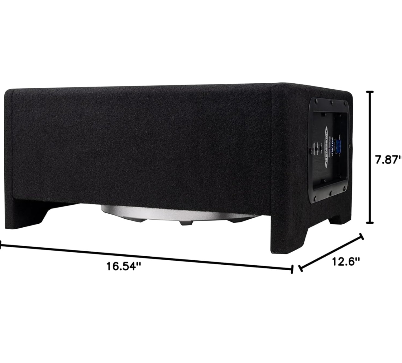 Jensen JW10A 300W Loaded Enclosure Single 10” Subwoofer Sealed and Amplified Box