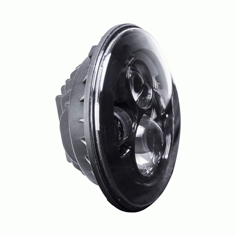 Metra BC-701B Black Round Motorcycle Headlights - 7 Inch