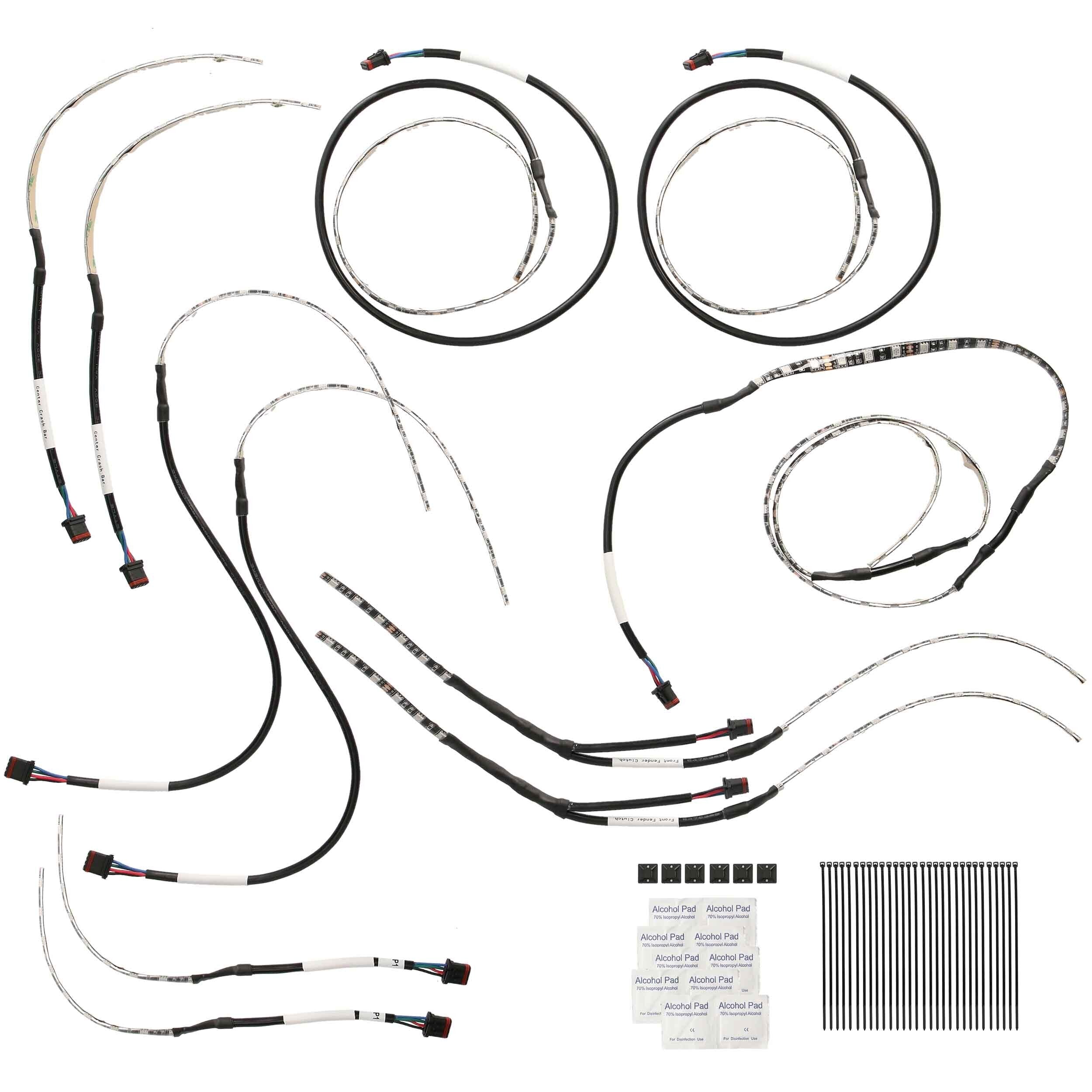 Metra Electronics BC-RGB-K1 RGB 12-LED Strip Kit with Controller
