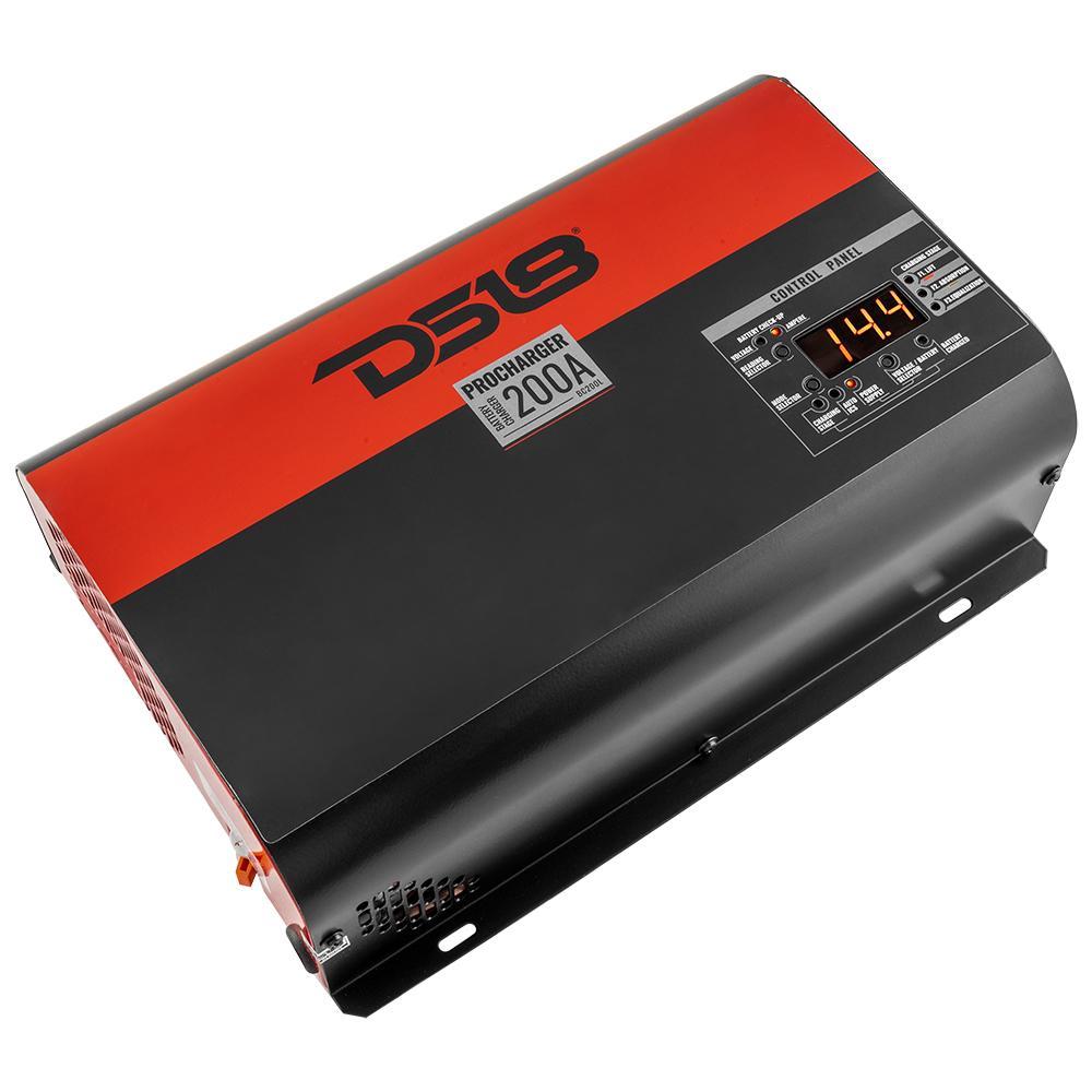 DS18 200 Ampere Selectable Charger and Power Supply. Good For Lead Acid, AGM, and Lithium Batteries Made In Brazil