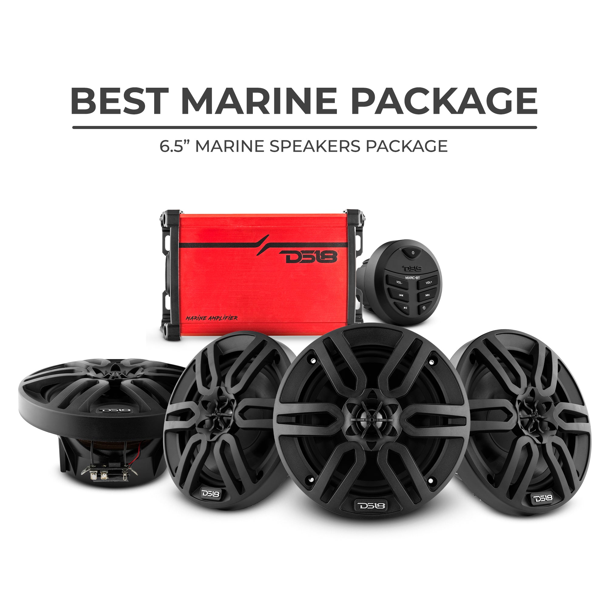 DS18 Best Marine Audio Package - 4 X 6.5