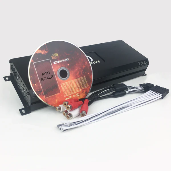 Massive audio TX5 - 120 Watts RMS x 4 + 300 Watts @ 2 Ohm Full Range Bluetooth 5-CH Marine Amplifier