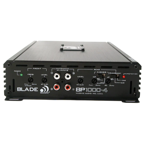 Massive audio BP1000.4 – 4 CHANNEL FULL RANGE AMPLIFIER WITH BUILT-IN OEM LINE CONVERTER
