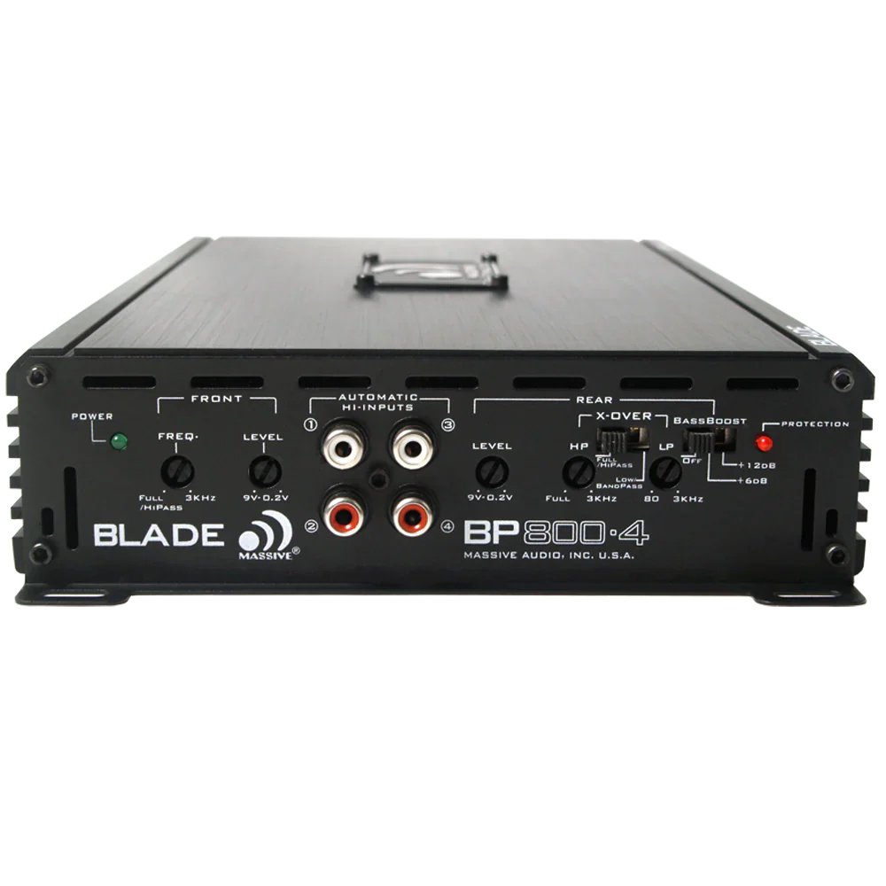 MASSIVE AUDIO BPX800.4 V2 – 60 Watts RMS x 4 @ 4 Ohm 4 Channel Amplifier