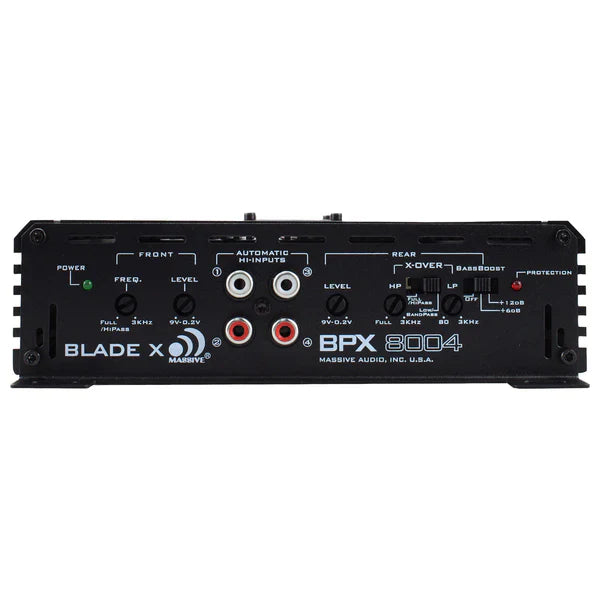 Massive audio BPX8004 - 60 Watts RMS x 4 @ 4 Ohm 4 Channel Amplifier