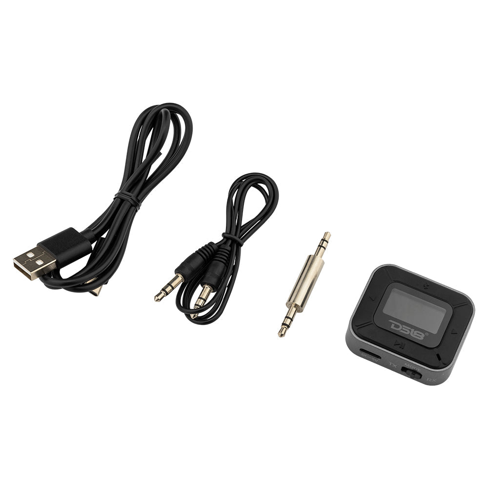 DS18 5.0 Bluetooth Transmitter and Receiver 2-in-1 Wireless Audio Adapter