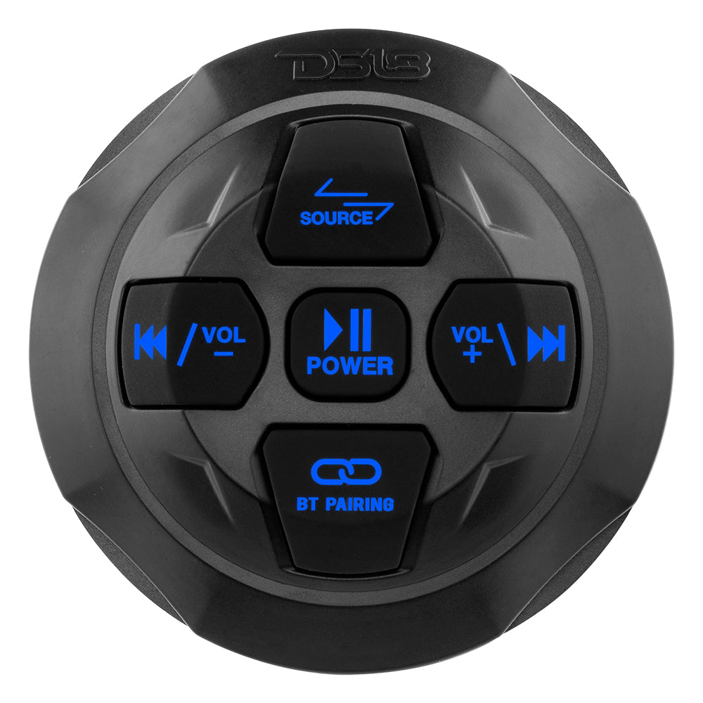 DS18 Marine And Powersports Waterproof Bluetooth Audio Receiver With Controls and Micrphone