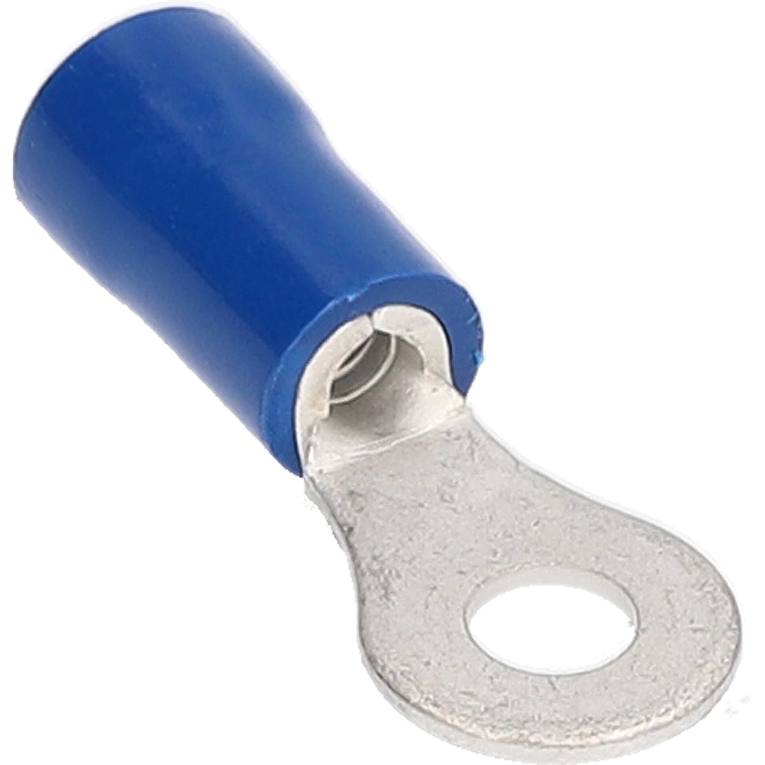 Install bay BVRT10 Blue Vinyl Ring Terminal 16-14 Gauge #10 - Package of 100