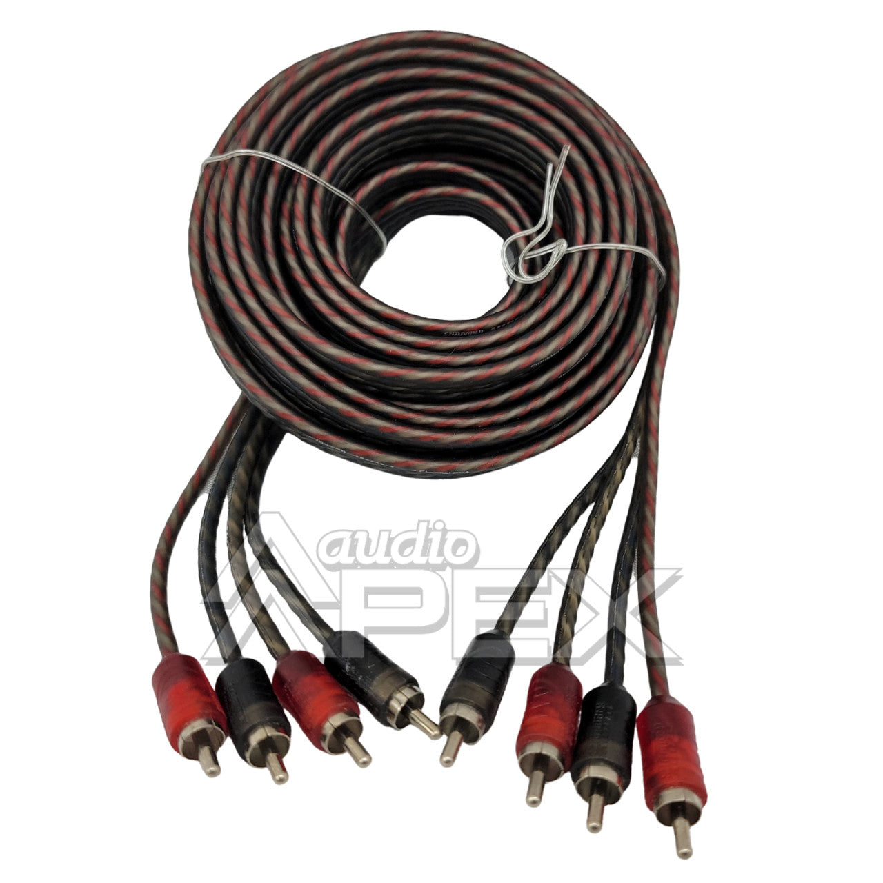Sundown Audio 17 ft. 4 Channel Budget RCA Interconnect Cables (SB Series)