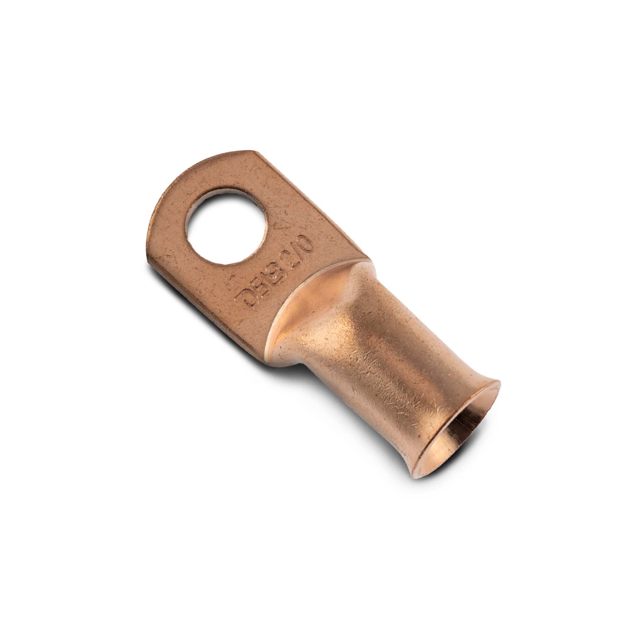 DS18 2/0-Ga Copper Ring Terminals Pack of 10
