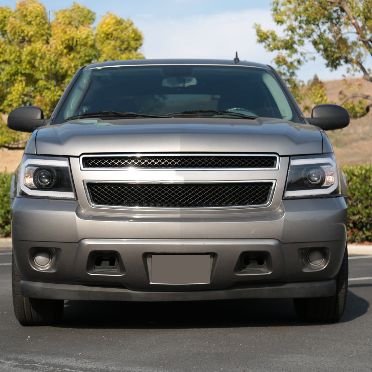 Spec-D 07-13 Chevy Avalanche Projector Headlights Black/Clear