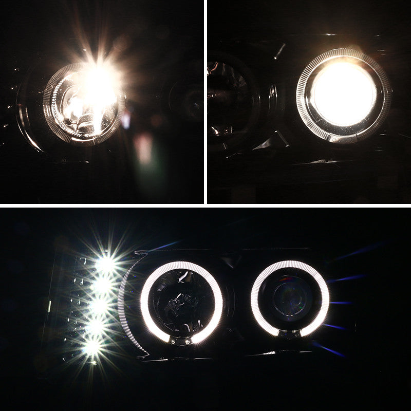 Spec-D 04-12 Chevy Colorado GMC Canyon Headlights Halo Projector Black