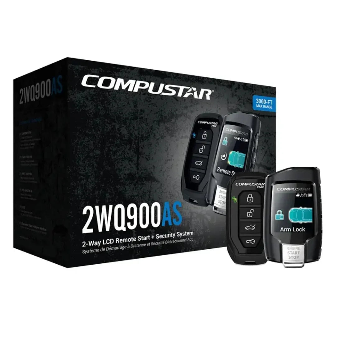 Compustar CPS CS2WQ900-AS All-in-One 2-Way Remote Start + Alarm Bundle