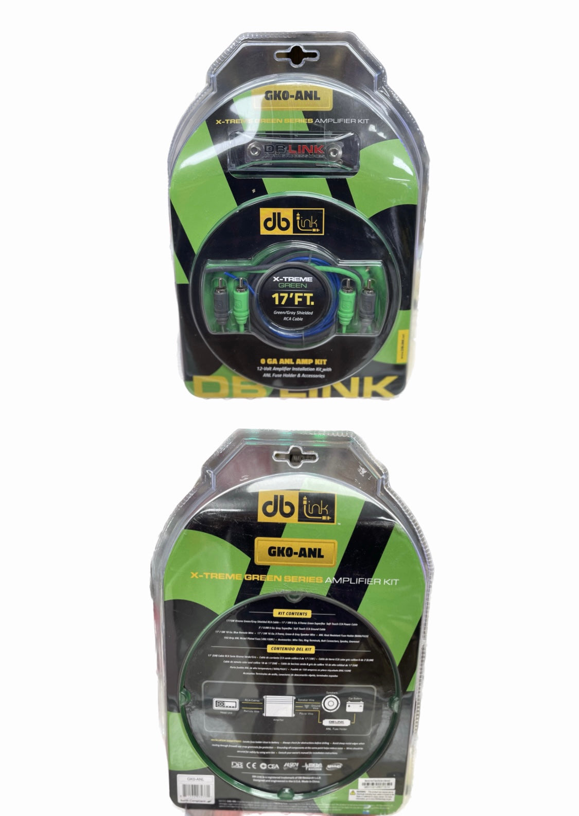 db drive GK0-ANL 0 Gauge X-TREME Green Series Amplifier Kit