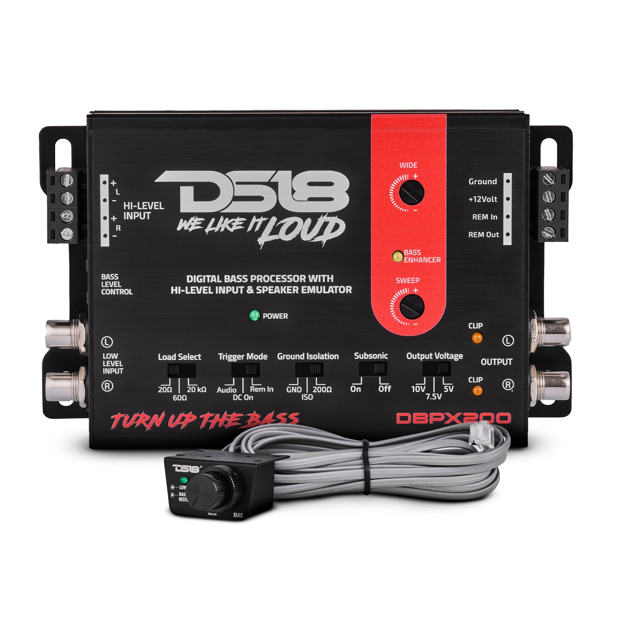 Digital Bass Processor with Hi to Low Signal Converter & Speaker Emulator