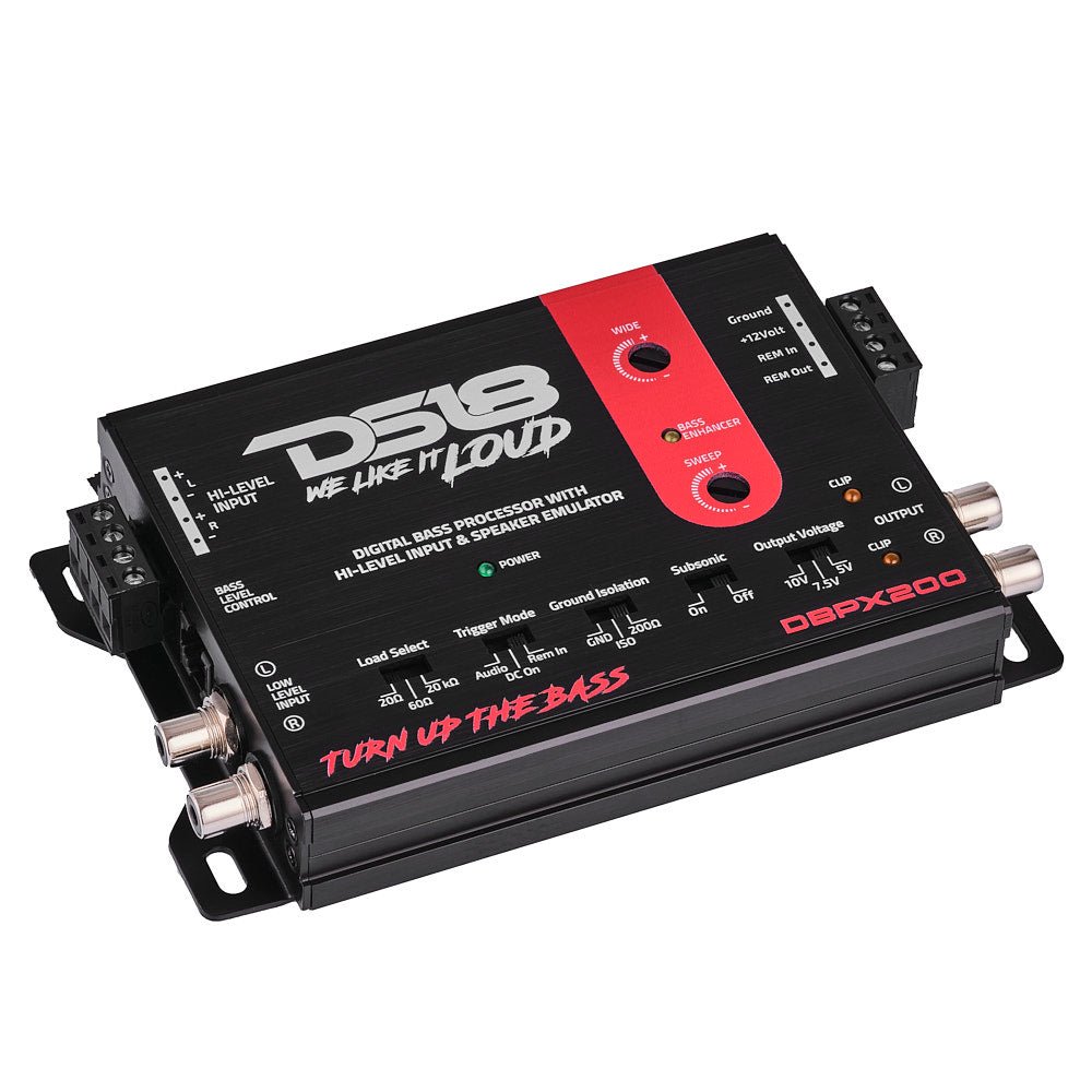 Digital Bass Processor with Hi to Low Signal Converter & Speaker Emulator