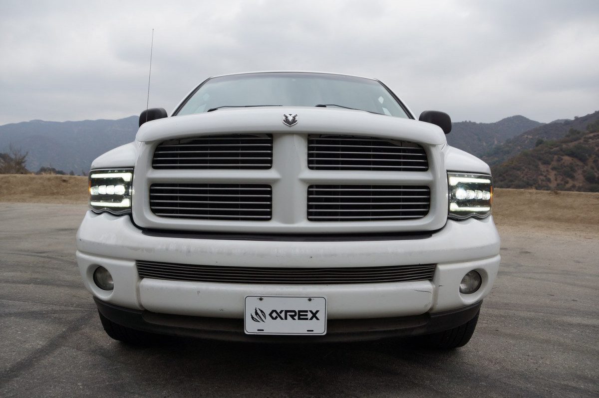 AlphaRex 02-05 Dodge Ram NOVA-Series LED Projector Headlights Black