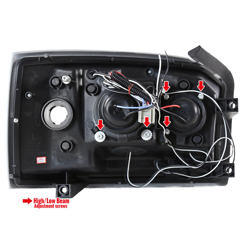 Spec-D 05-07 Dodge Dakota Projector Headlights Black/Smoked
