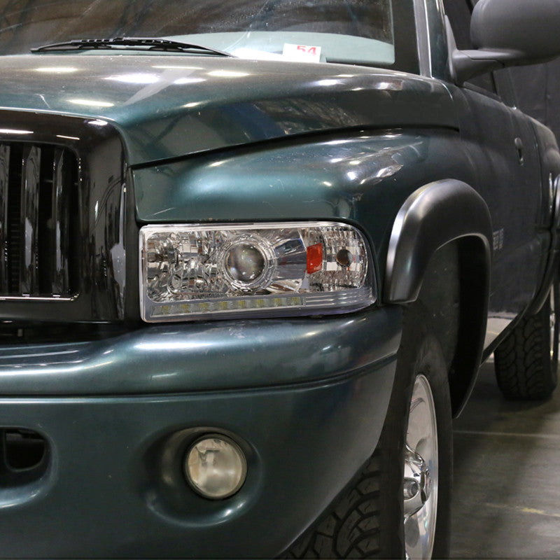 Spec-D 94-02 Dodge Ram 1500 2500 3500 Headlights Chrome
