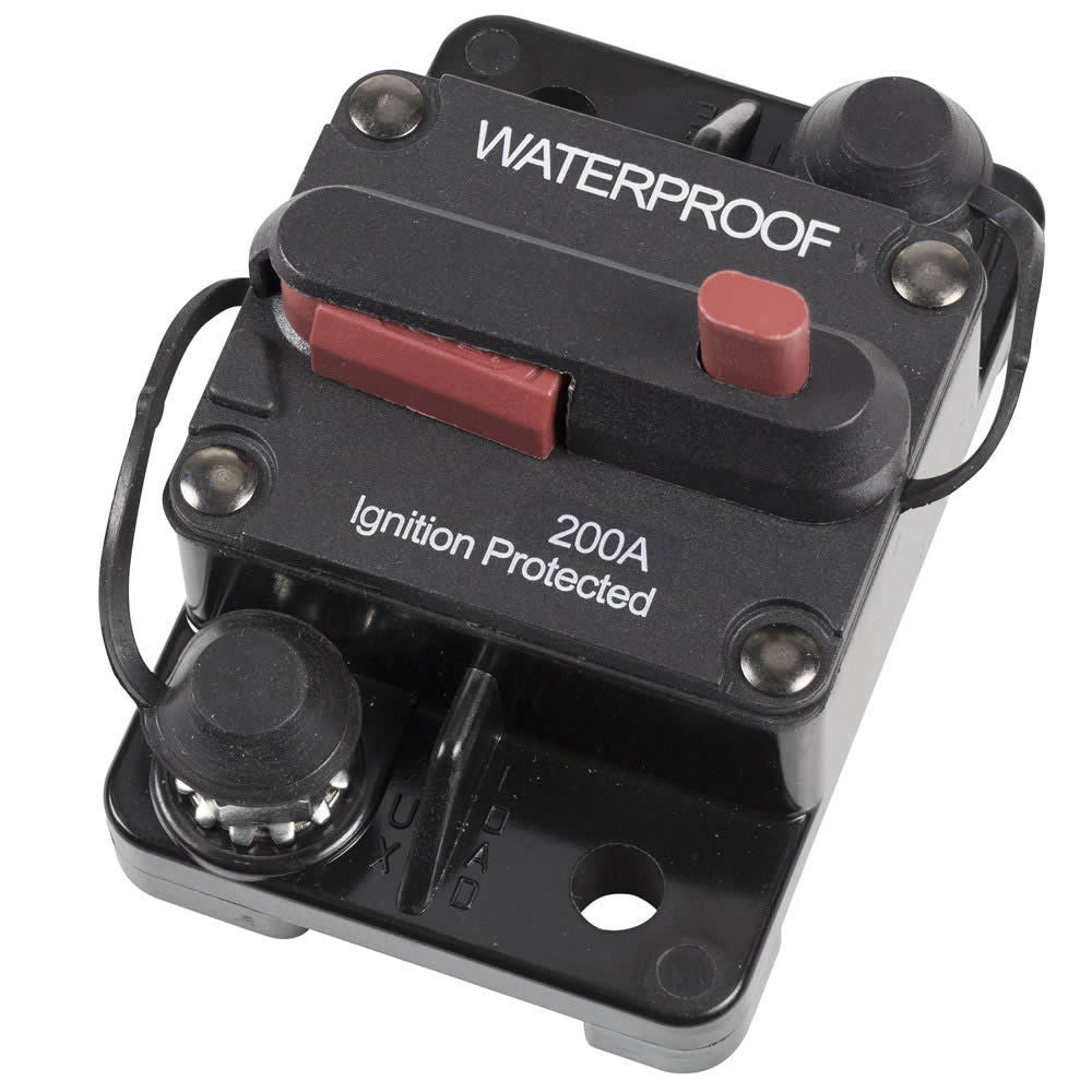 Install bay E-CB200MR Circuit Breaker Manual Reset IP67 Rated - 200 Amp