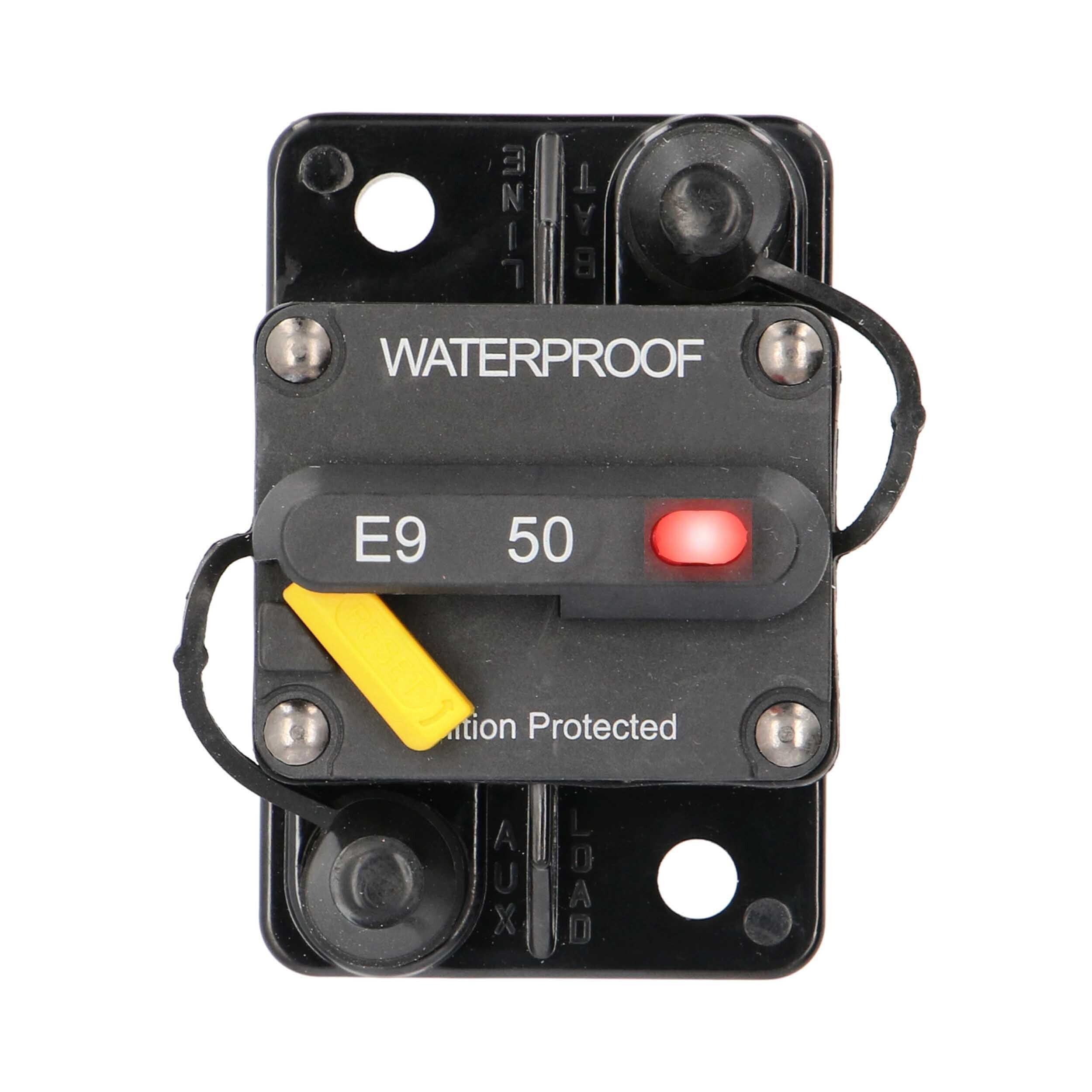 EL-CB50MR Circuit Breaker Manual Reset w/LED 50 AMP