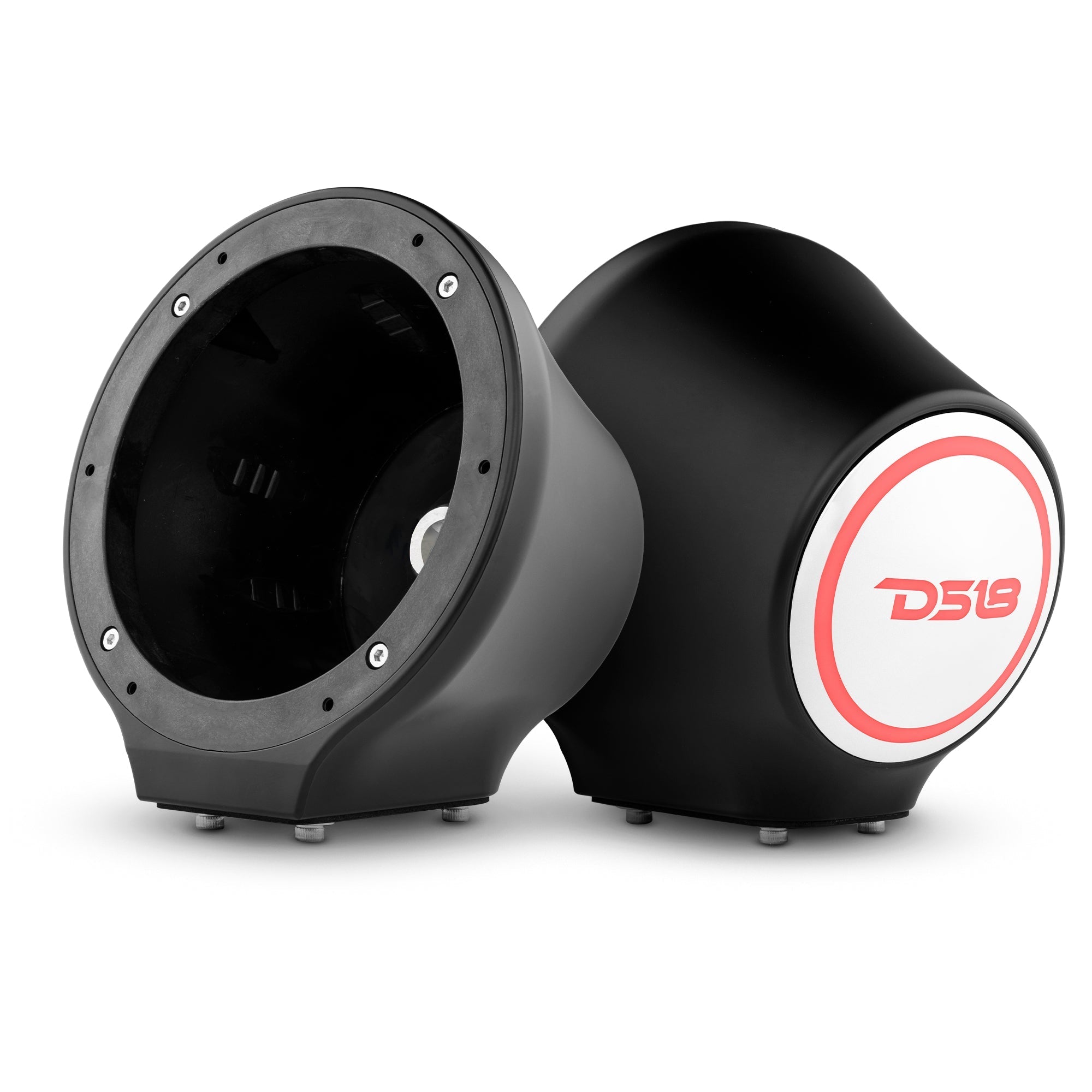 DS18 6.5” Universal Flat Mount Kick Panel Speaker Pod – Jet Skis, Jeeps, Motorcycles – RGB LED Lights