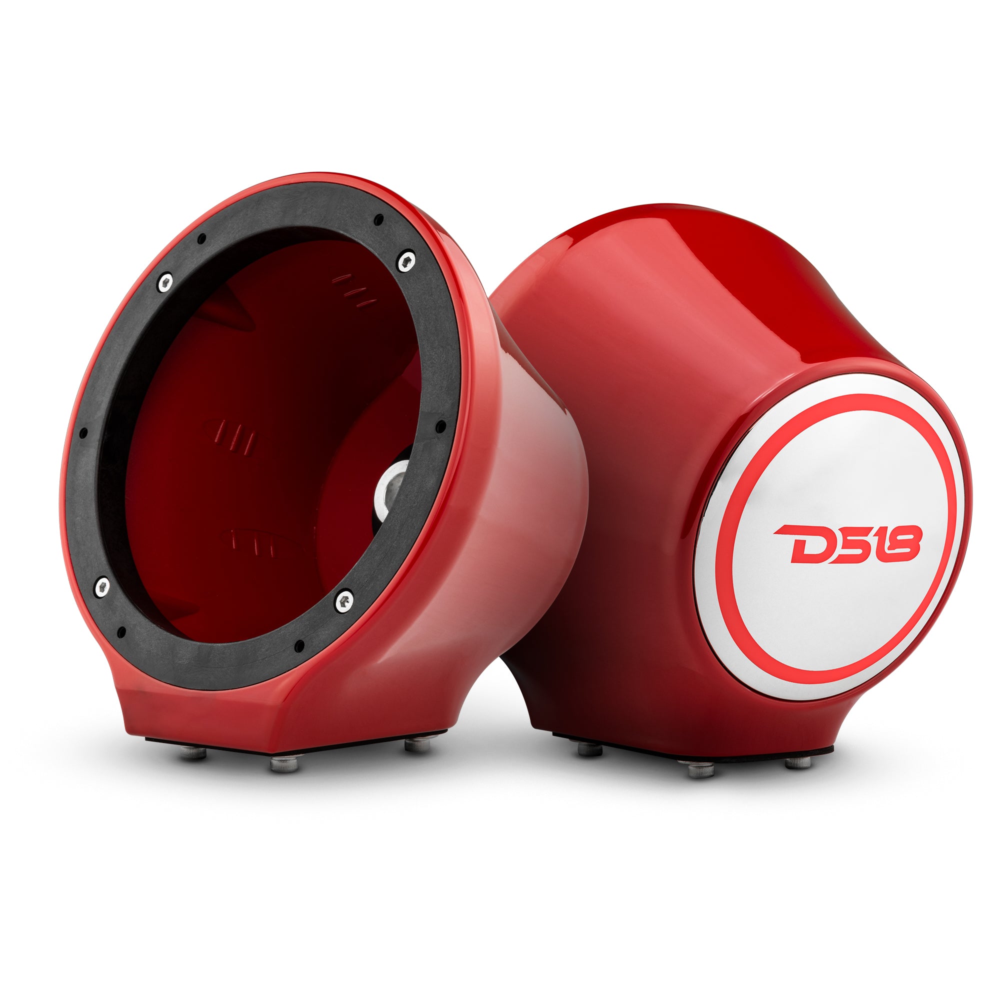 DS18 6.5” Universal Flat Mount Kick Panel Speaker Pod – Jet Skis, Jeeps, Motorcycles – RGB LED Lights
