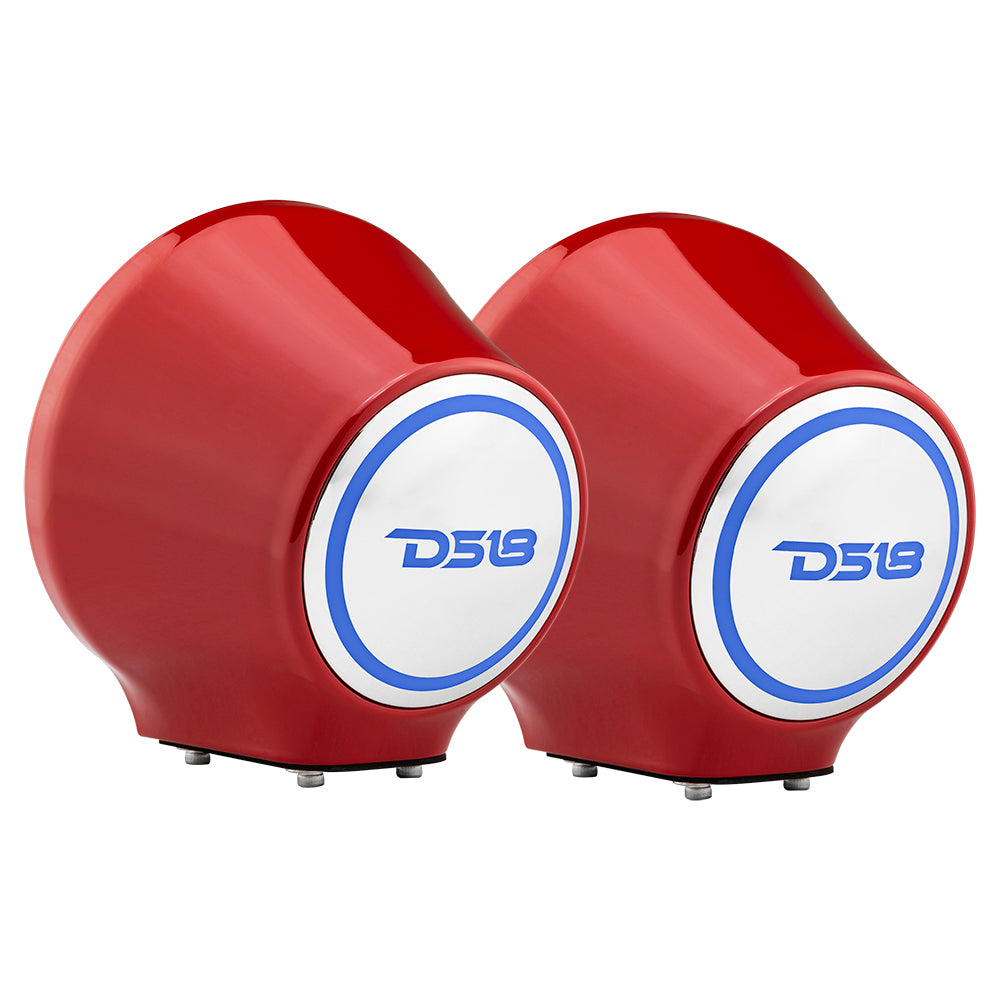 DS18 6.5” Universal Flat Mount Kick Panel Speaker Pod – Jet Skis, Jeeps, Motorcycles – RGB LED Lights